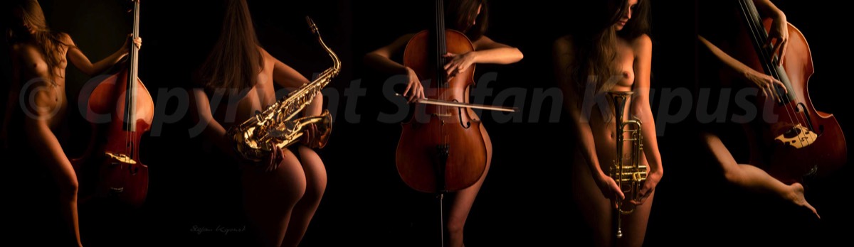 Cello Aktfotografie Musikinstrumente